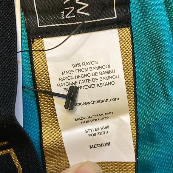 🐬Andrew Christian Trophy Boy Black Jock - Picture 3 of 6